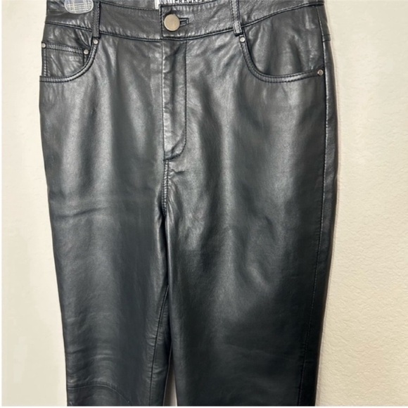 Walter Baker Yvette Genuine Leather Pants Black - Picture 6 of 11
